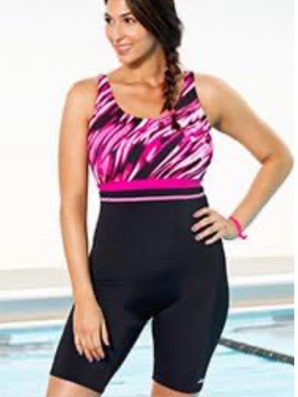 Aquabelle Women's Xtra Life Lycra Ripples Aquatard